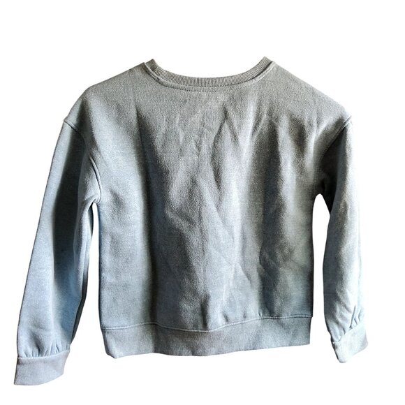 Cat & Jack Blue Crewneck Sweatshirt M (8) Cotton & Recycled Polyester - Picture 2 of 4